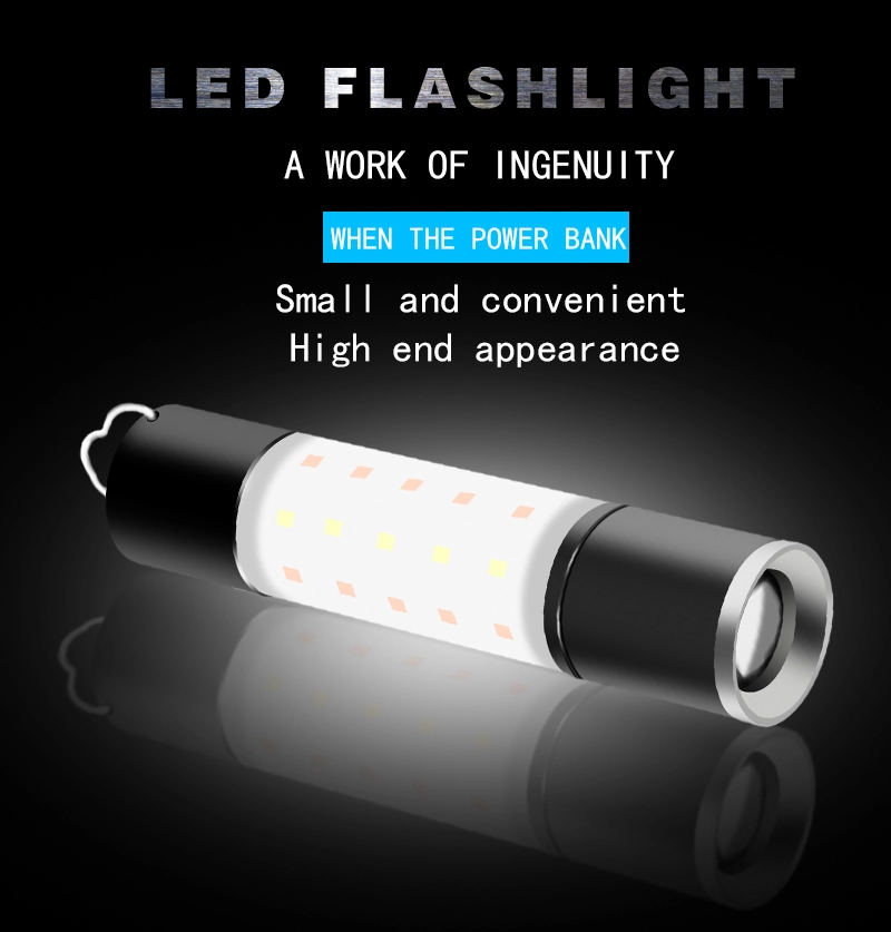 ￼Rechargeable camping light lantern flashlight 6-modes 2600mah battery capacity