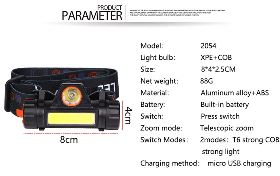 Rechargeable multifuctional headlamp