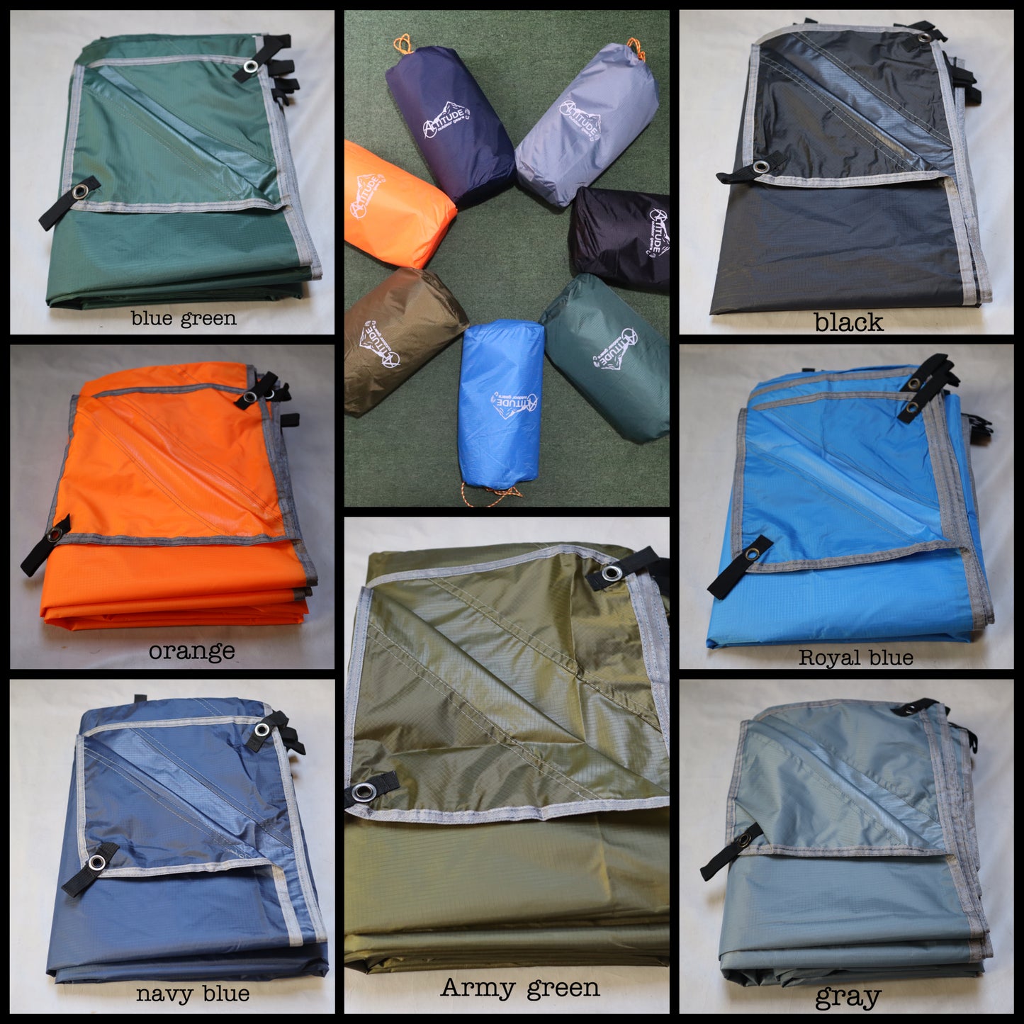 Altitude 3x3 waterproof Camping Tarp PU3000mm 210T polyester Ripstop