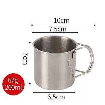 stainless camping mug