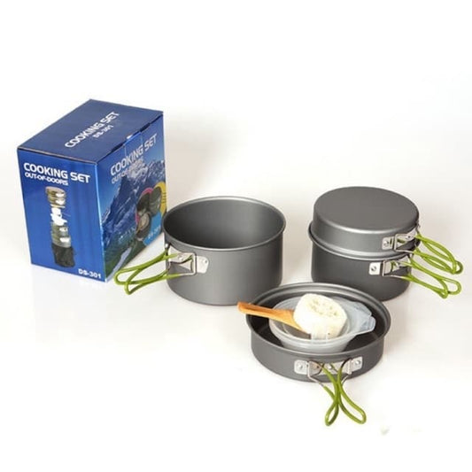 DS301 3 person aluminum camping cookset