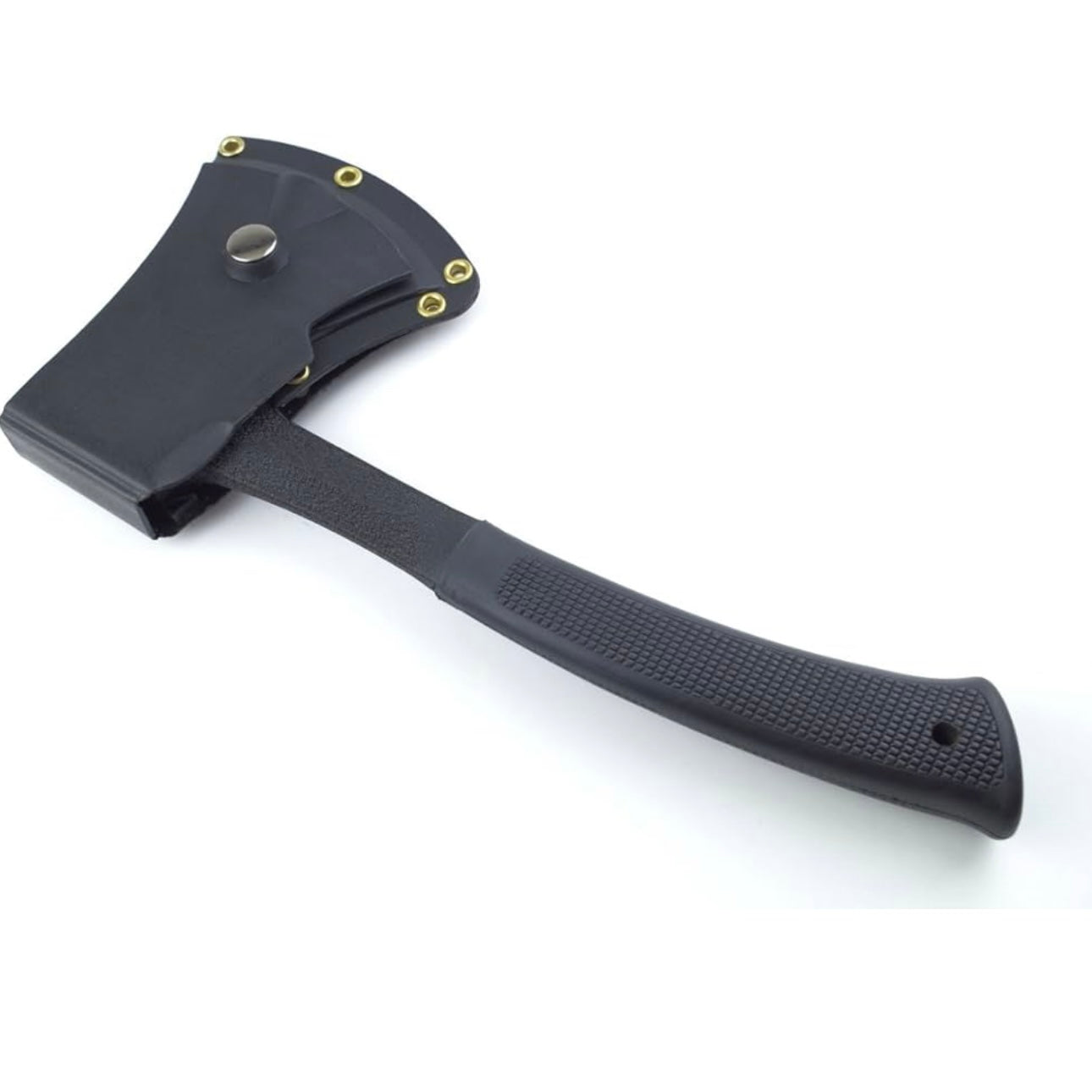 JEEP Tomahawk Heavy One Hand Axe 0.2 inch (5 mm) Thick Blade Rust Resistant Black Teflon Treatment 2 Cases Included