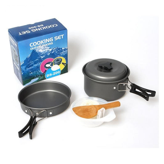 DS200 1-2 person Aluminum Camping Cookset