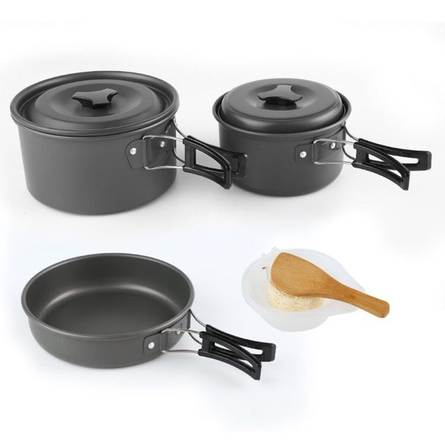 DS300 3 person aluminum camping cookset