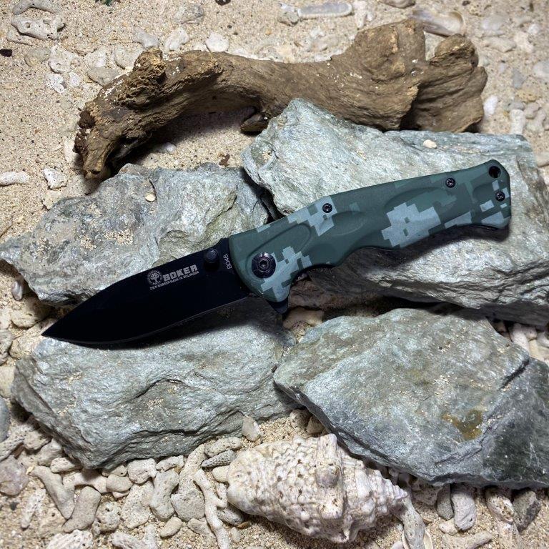 BOKER B048 tactical folding knife camo