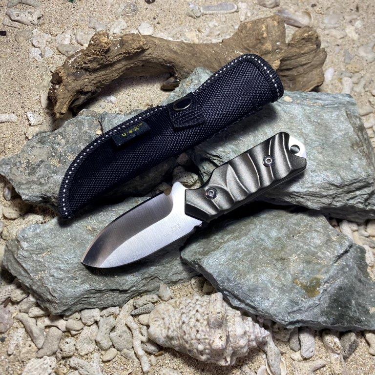 SANJIA K612 Outdoor Multifunctional Knife With Stainless Steel Straight Fixed Blade