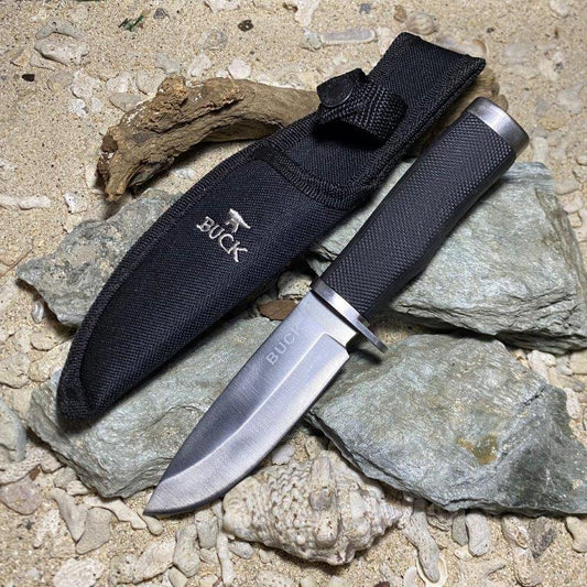 Buck 692 Vanguard Fixed knife silver tactical camping knife