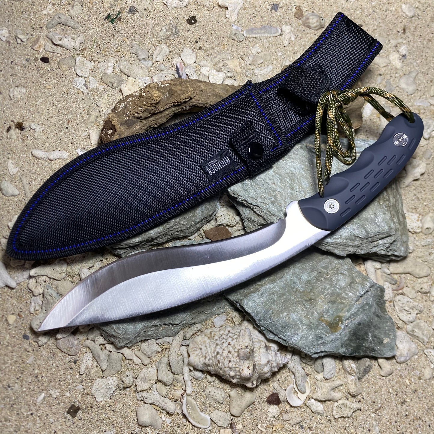 Highder k701 kukri knife- silver