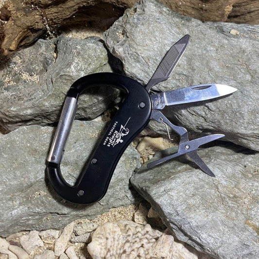 Silver knight 4in1 carabiner tool