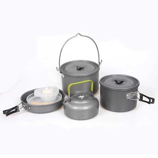 DS700 7 person aluminum camping cookset