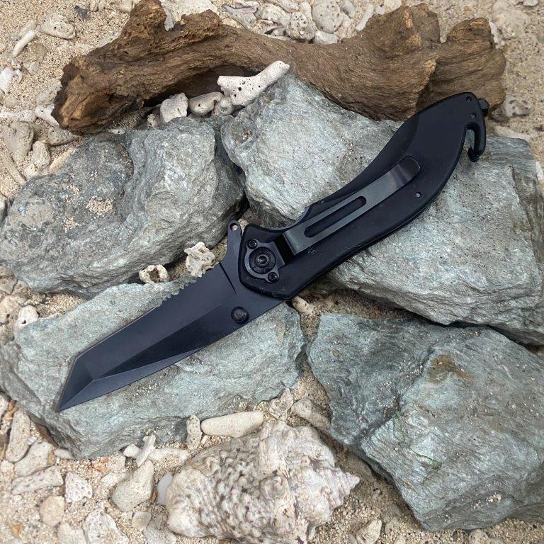 Boker B030 tactical folding tanto knife black