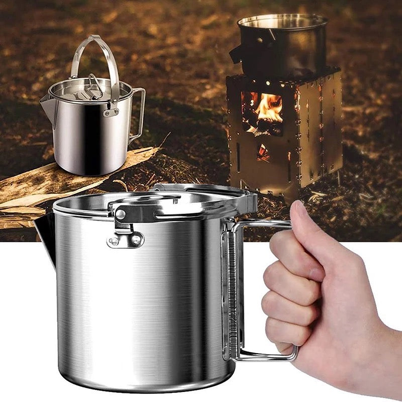 stainless kettle 1.2L with strainer