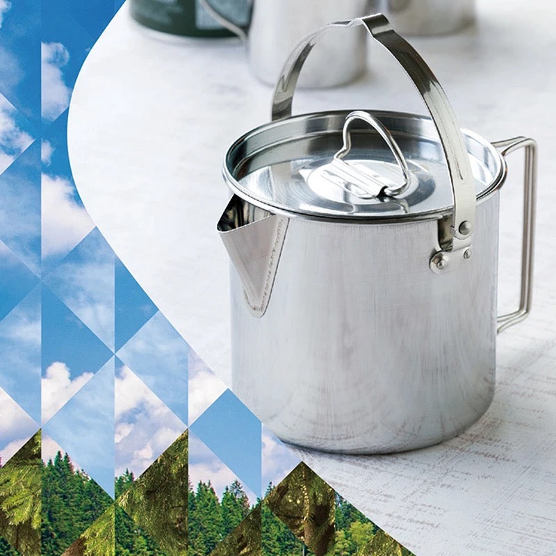 stainless kettle 1.2L with strainer