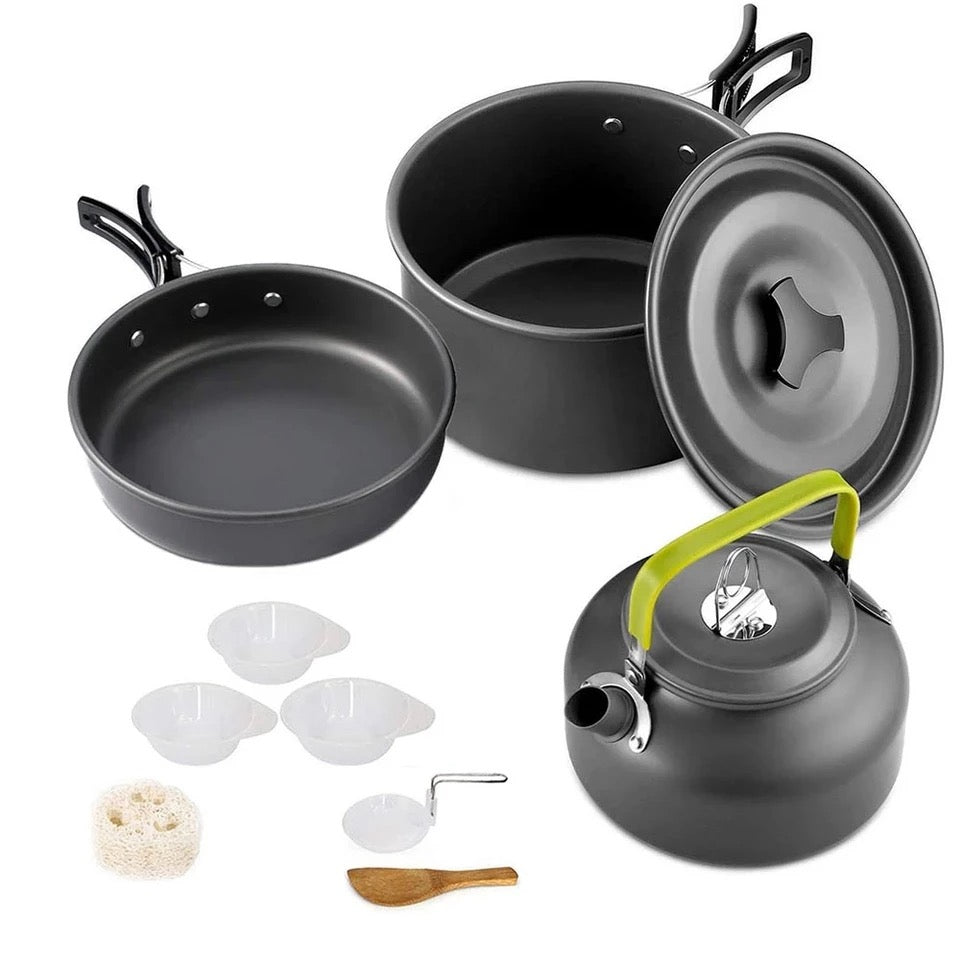 DS308 3 person aluminum camping cookset