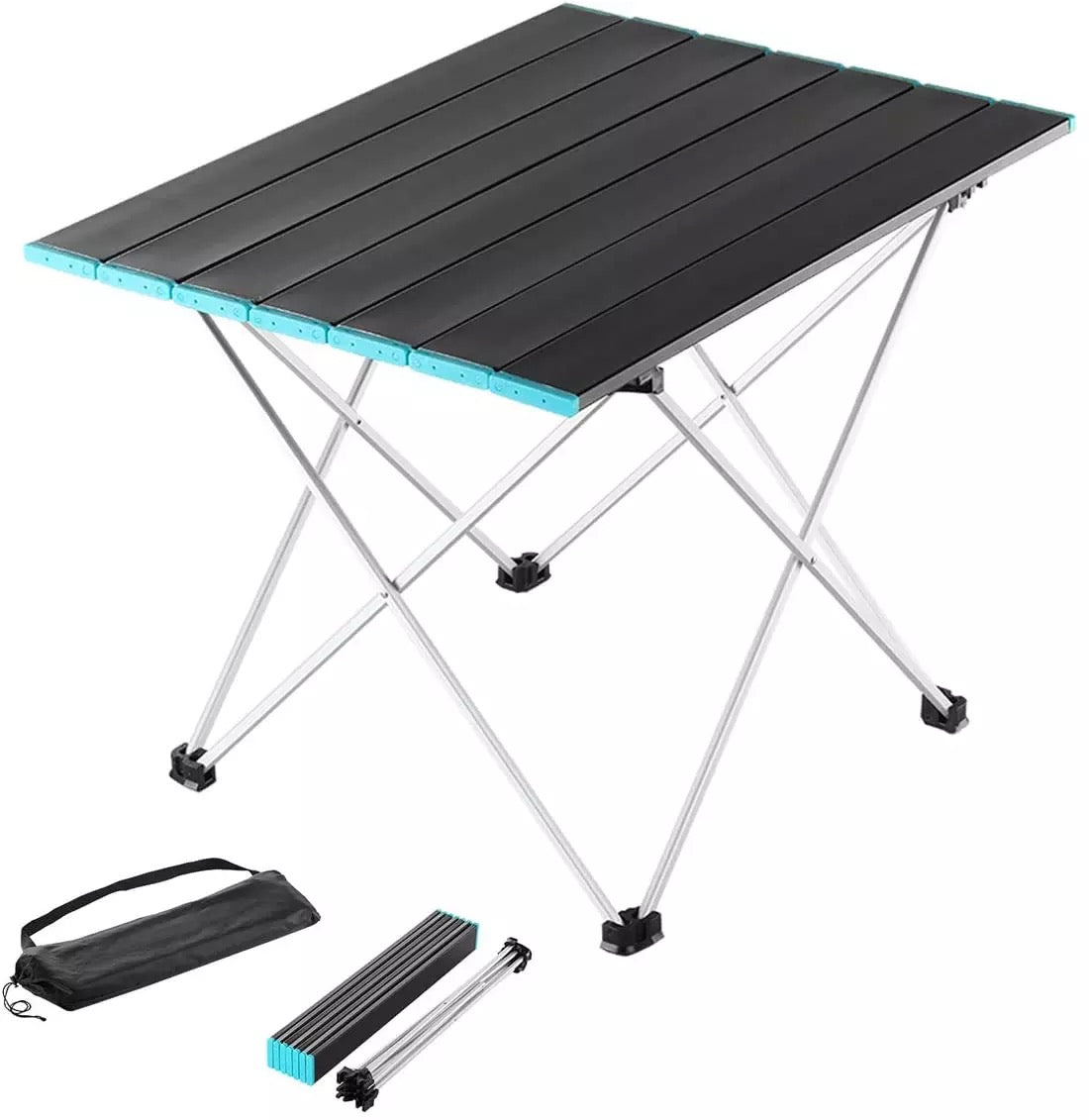 portable aluminum camping table