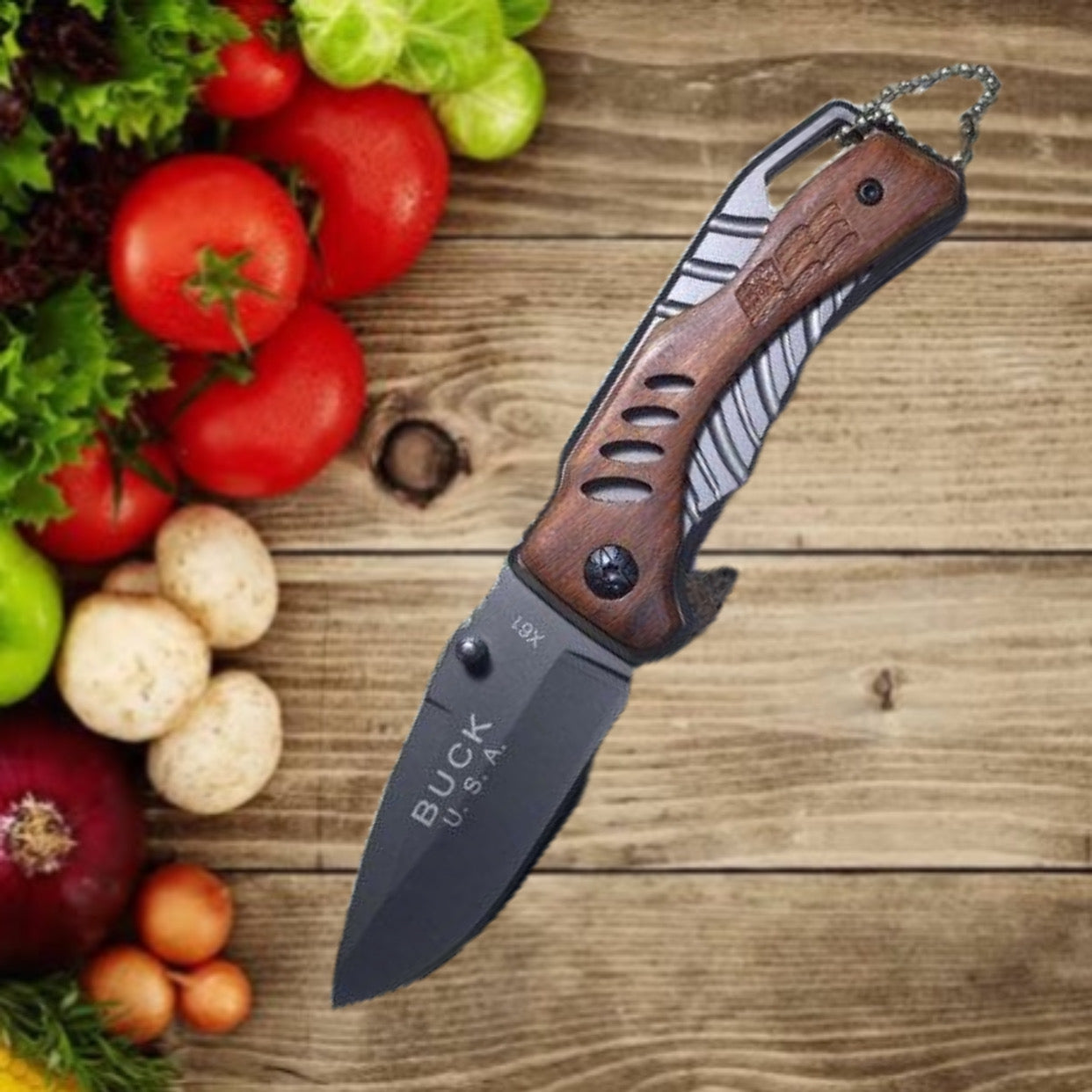 B.U.C.K X61 tactical survival camping knife