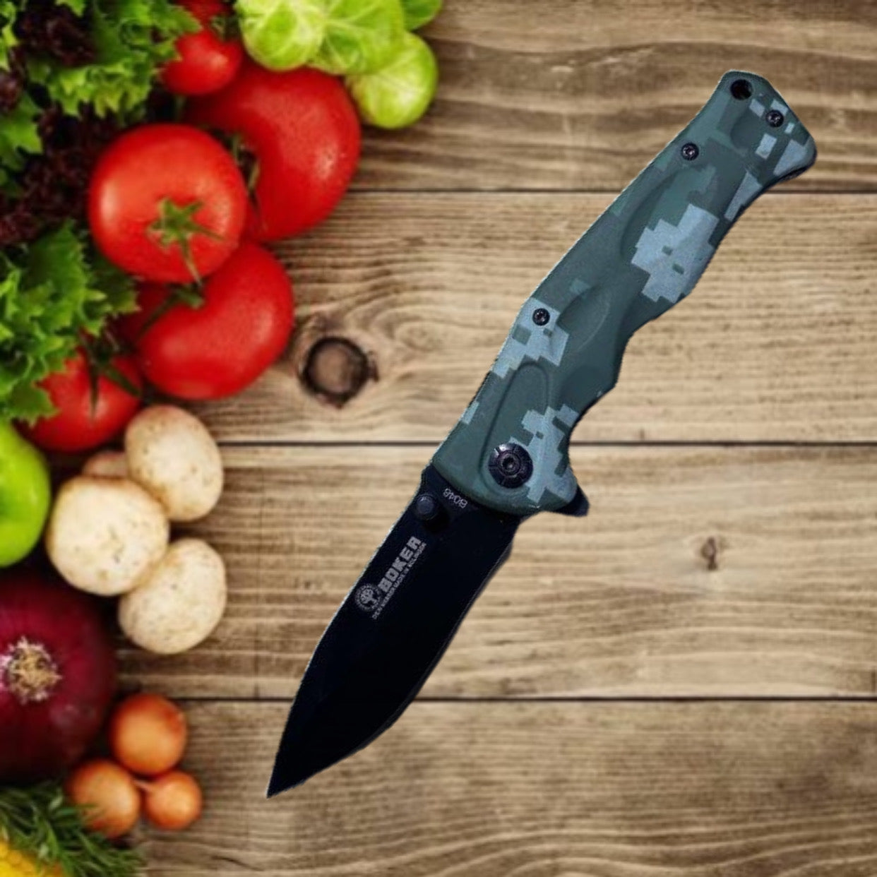 BOKER B048 tactical folding knife camo