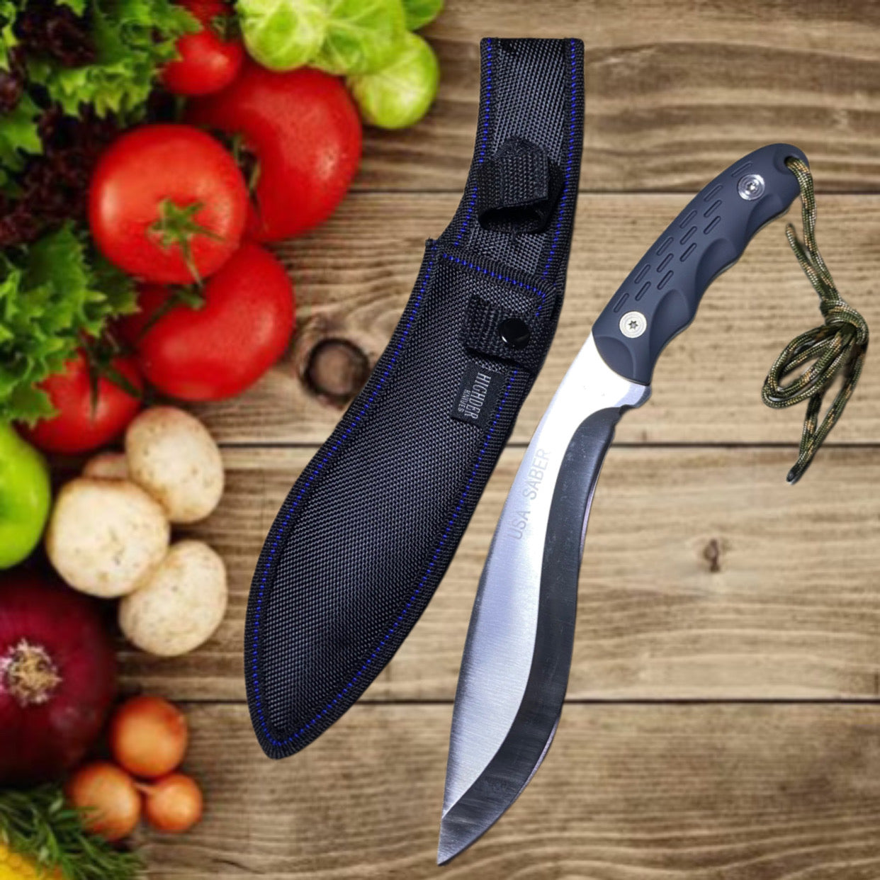 Highder k701 kukri knife- silver