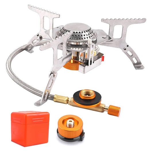 AOG01 portable camping butane stove with butane adapter